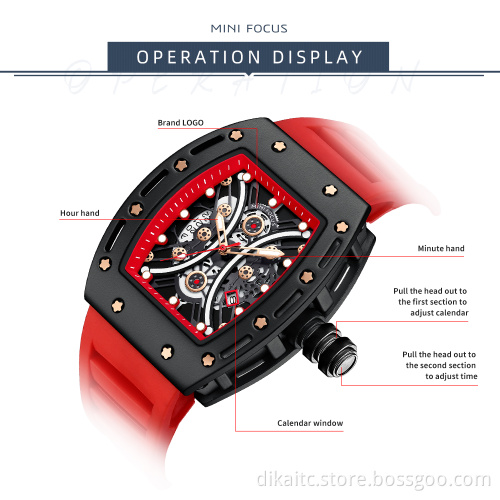 MINI FOCUS Creative Analog Quartz Watch